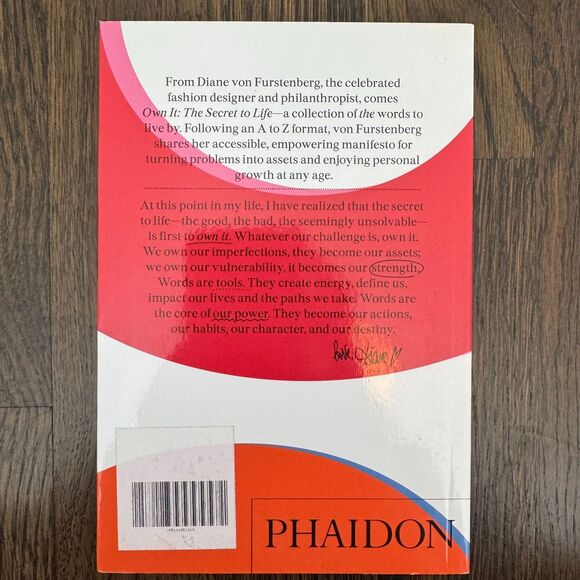 Own It: The Secret to Life Book by Diane von Furstenberg - Picture 3 of 3